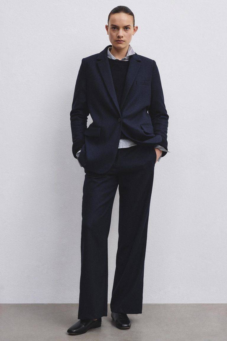 Pomandere Giacca sartoriale in flanella in misto lana