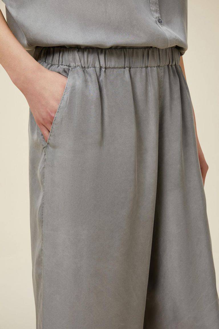 Pomandere Pantalone Ampio Con Elastico In Vita, Tinto Naturalmente