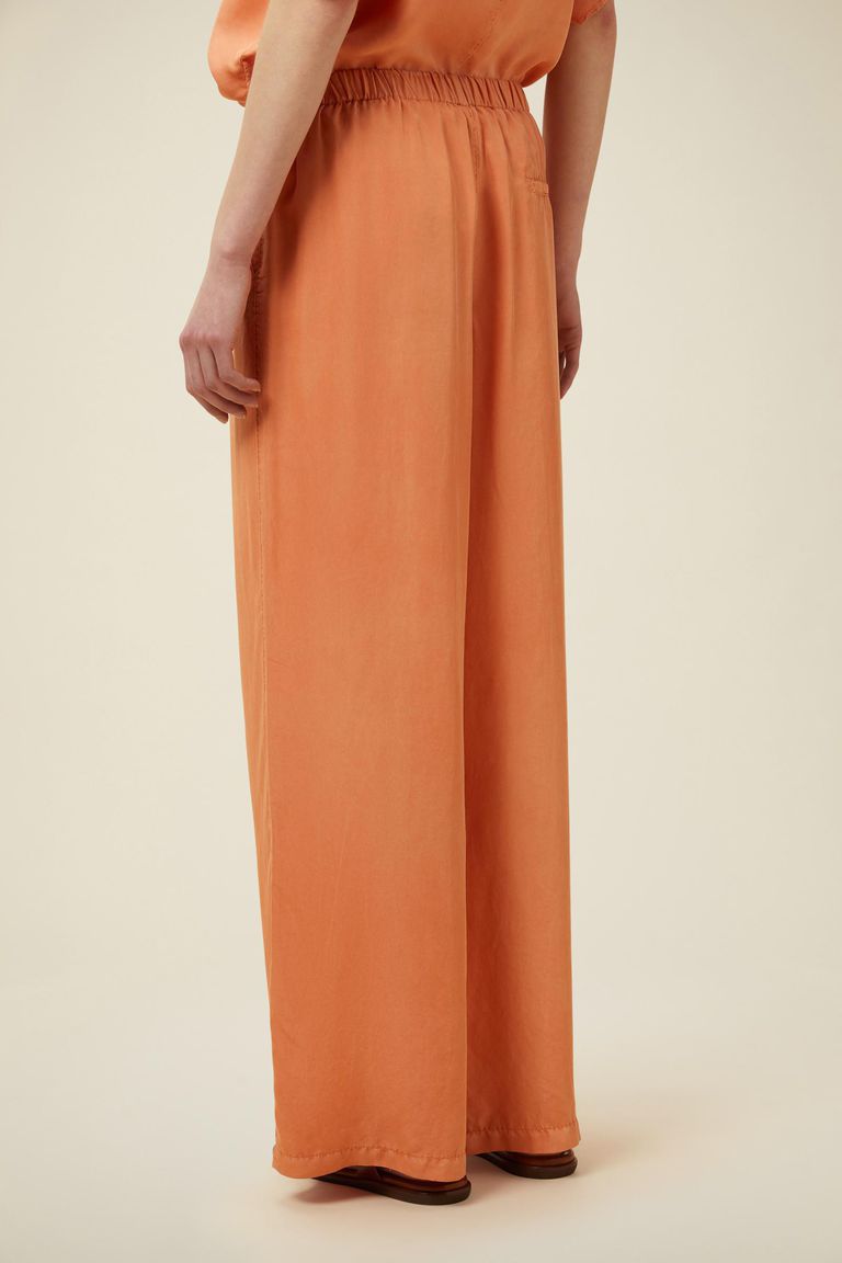 Pomandere Pantalone Ampio Con Elastico In Vita, Tinto Naturalmente