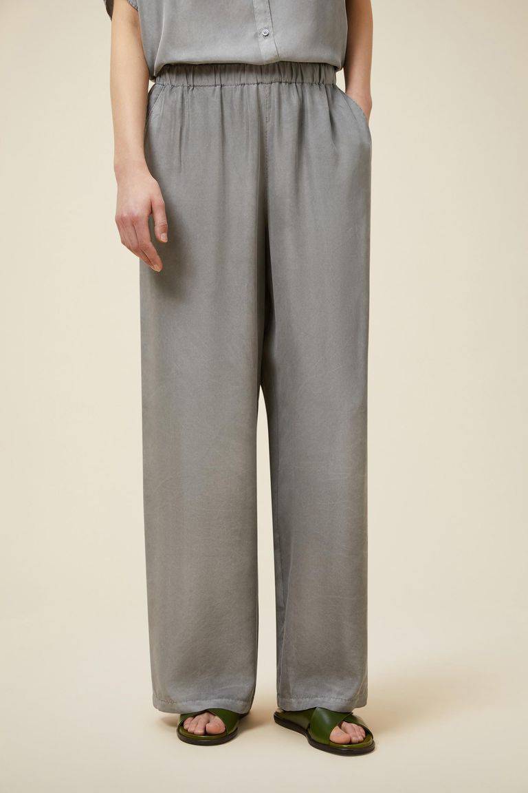Pomandere Pantalone Ampio Con Elastico In Vita, Tinto Naturalmente
