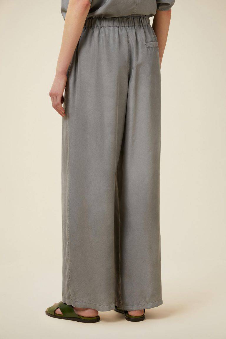 Pomandere Pantalone Ampio Con Elastico In Vita, Tinto Naturalmente