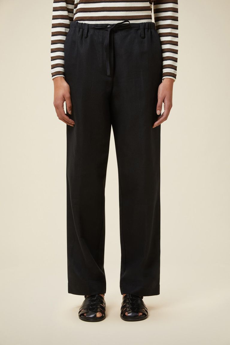 Pomandere Pantalone Con Elastico In Vita E Coulisse