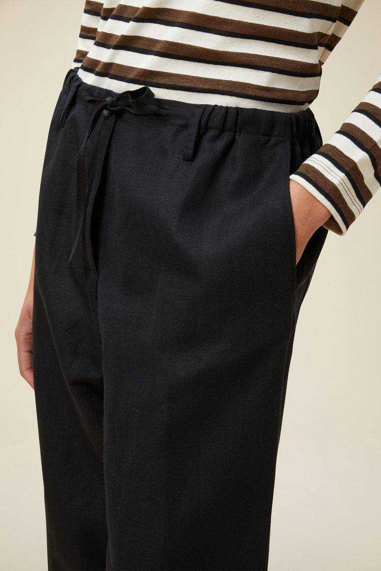 Pomandere Pantalone Con Elastico In Vita E Coulisse