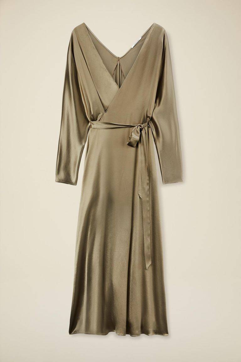 Pomandere Abito Fluido In Viscosa Lucida