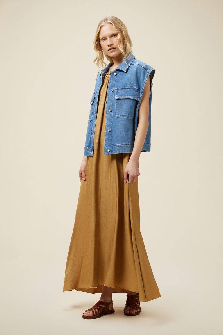 Pomandere Abito Lungo Con Goccia