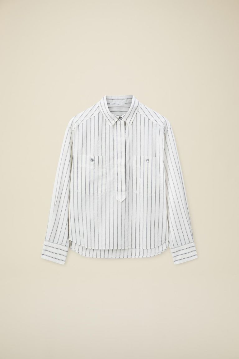 Pomandere Camicia A Polo Rigata