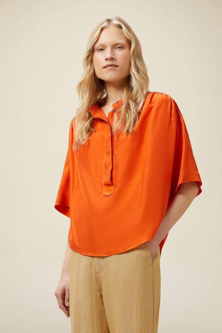 Pomandere Camicia Con Abbottonatura A Polo