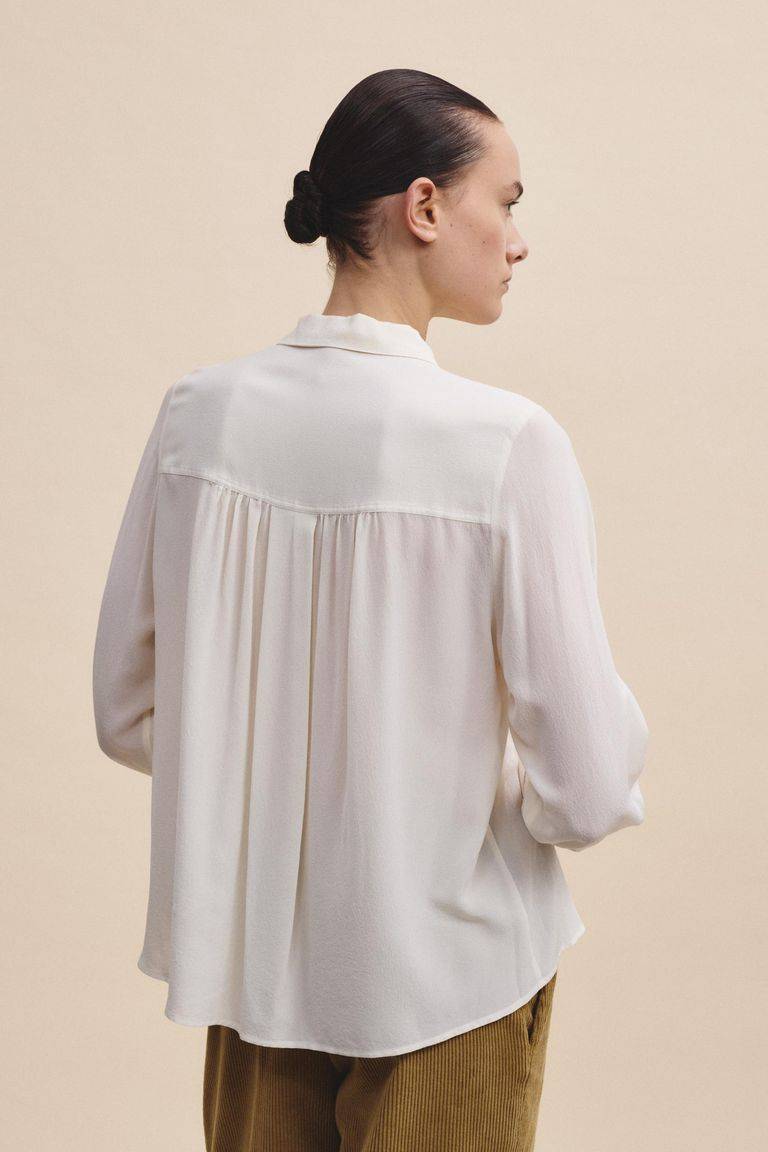 Pomandere Camicia In Crepe De Chine