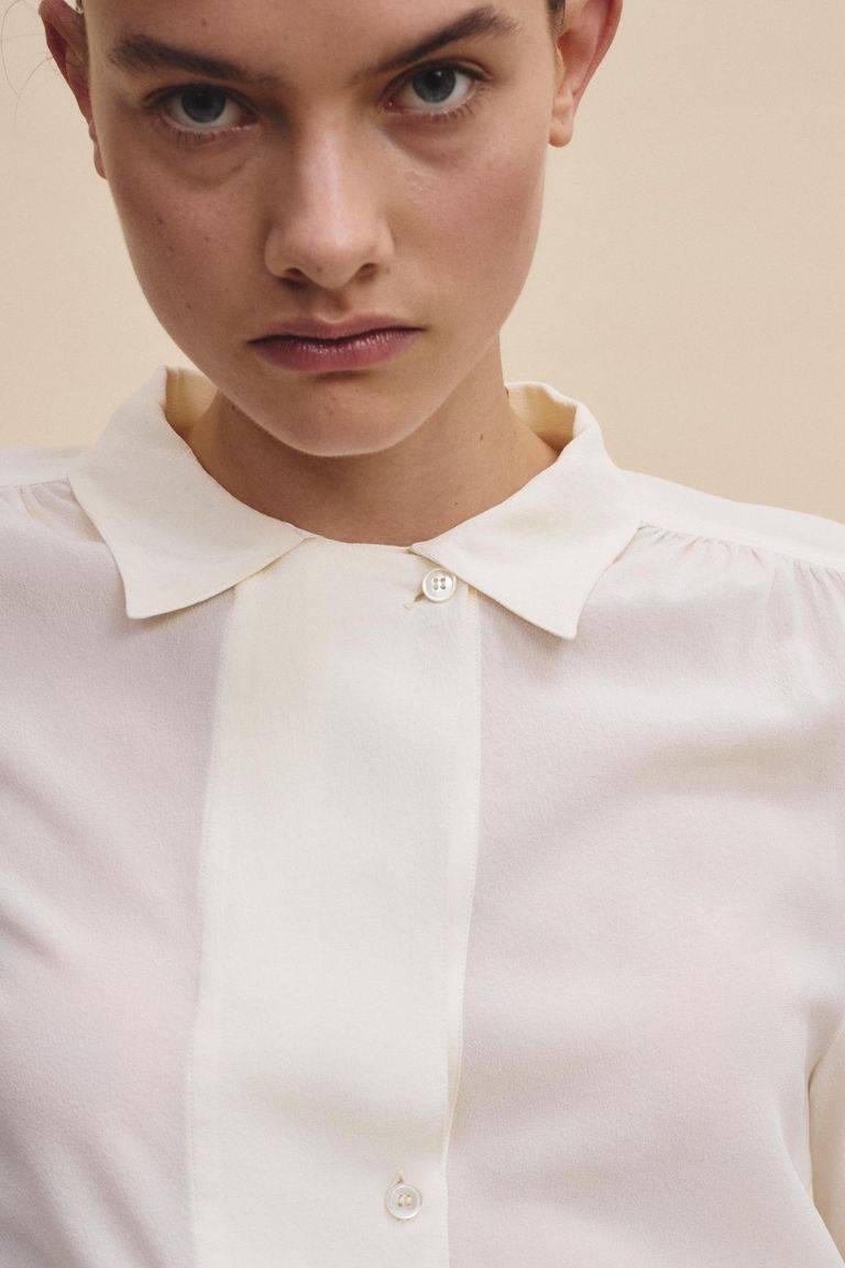 Pomandere Camicia In Crepe De Chine