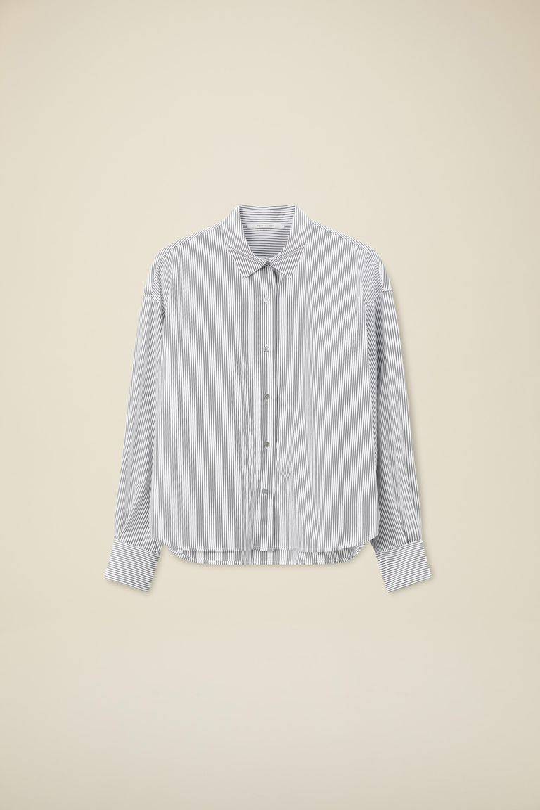 Pomandere Camicia In Popeline Rigato