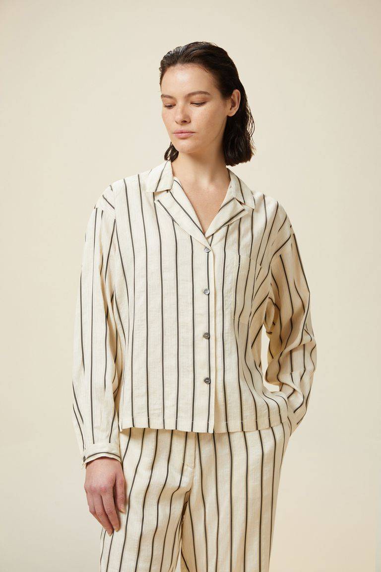 Pomandere Camicia Pijama Rigata