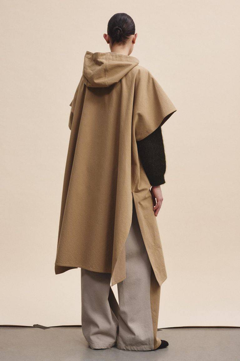 Pomandere Cappa In Diagonale Di Cotone E Lana