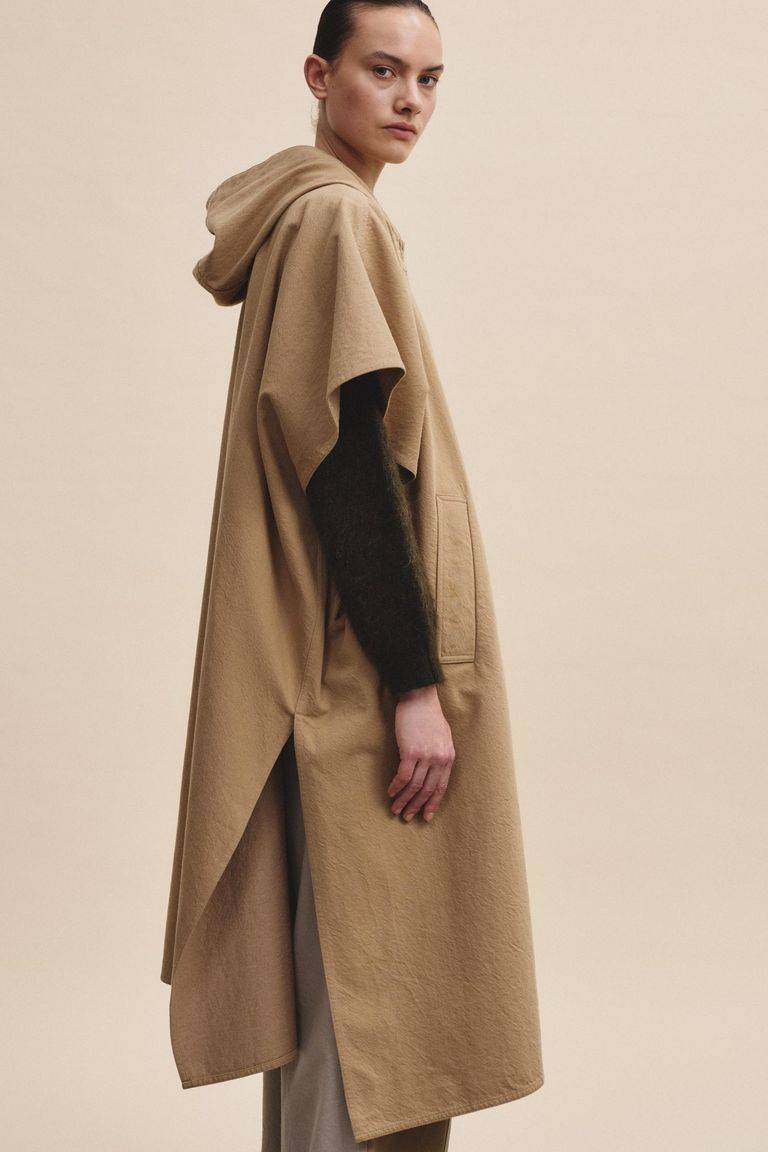 Pomandere Cappa In Diagonale Di Cotone E Lana