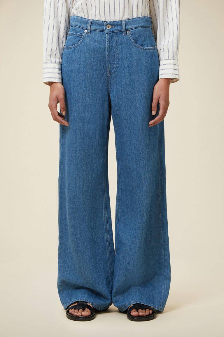 Pomandere Denim Wide Leg