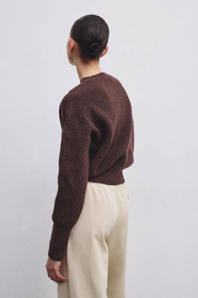 Pomandere Girocollo In Lana Merinos Costa Inglese