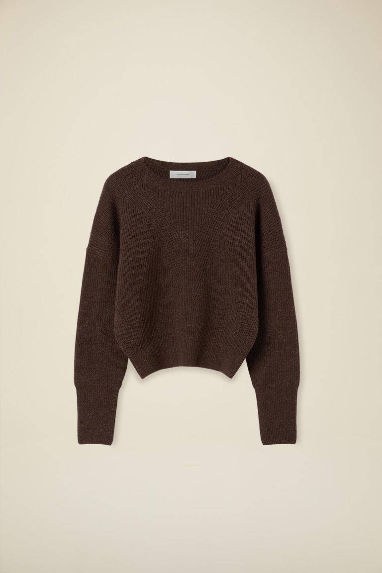 Pomandere Girocollo In Lana Merinos Costa Inglese