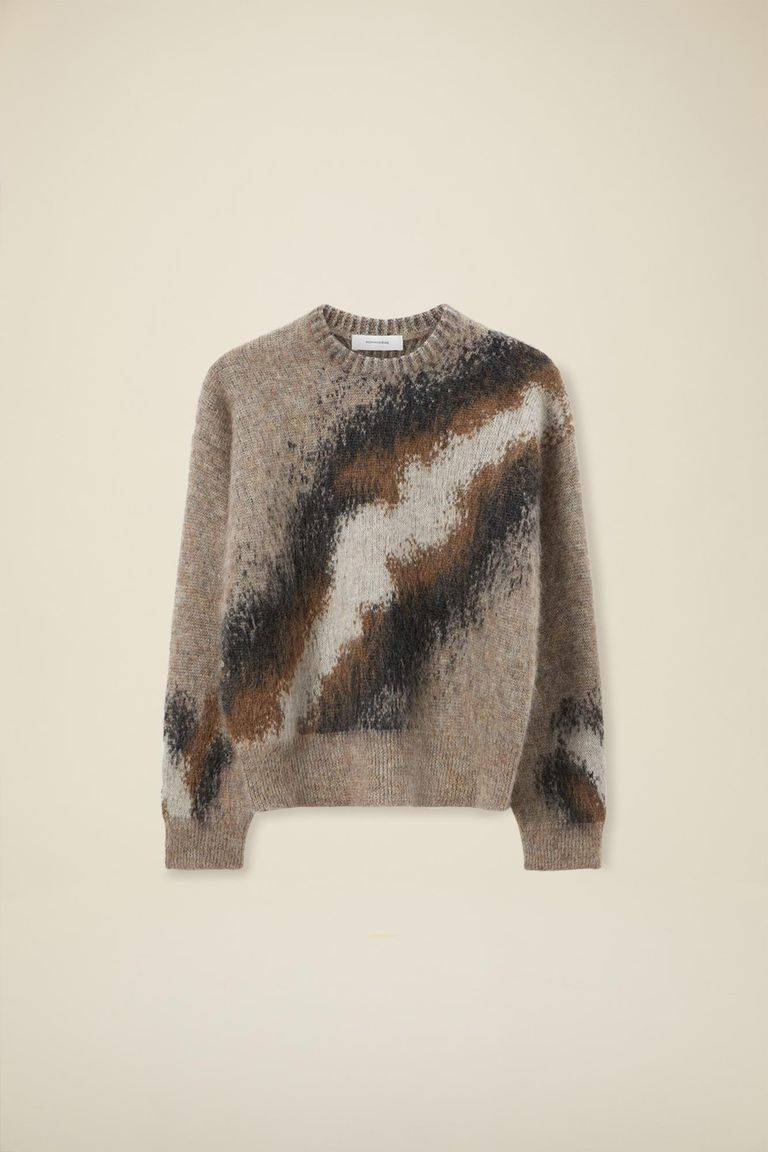 Pomandere Girocollo Jacquard In Mohair