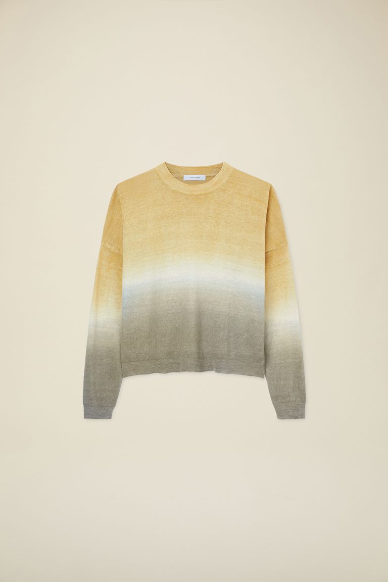 Pomandere Maglione Girocollo Con Tintura Degradè