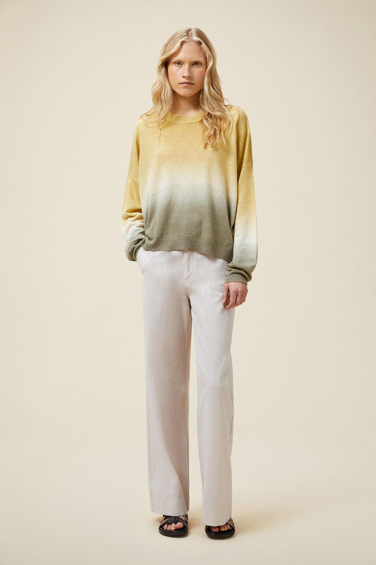 Pomandere Maglione girocollo con tintura degradè