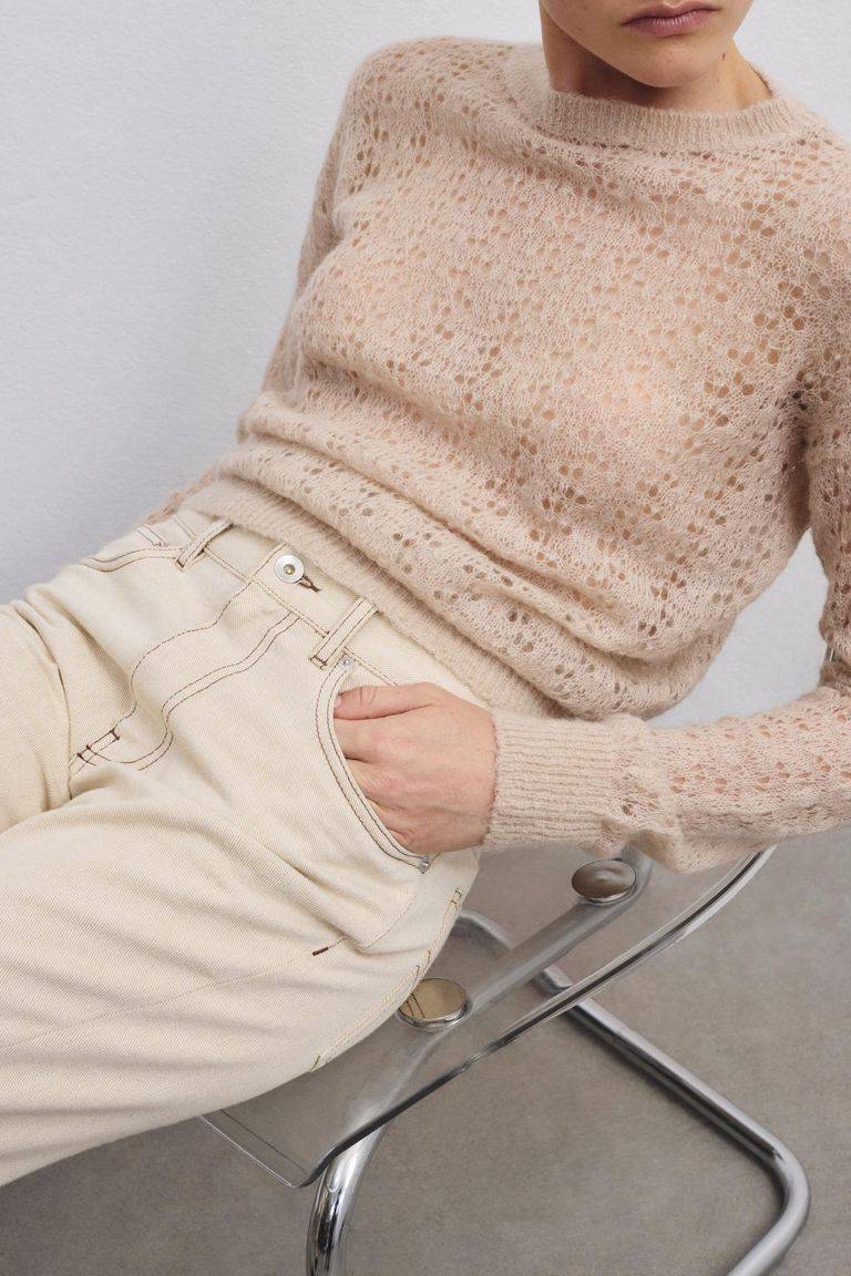 Pomandere Pantalone 5 Tasche In Bull Denim