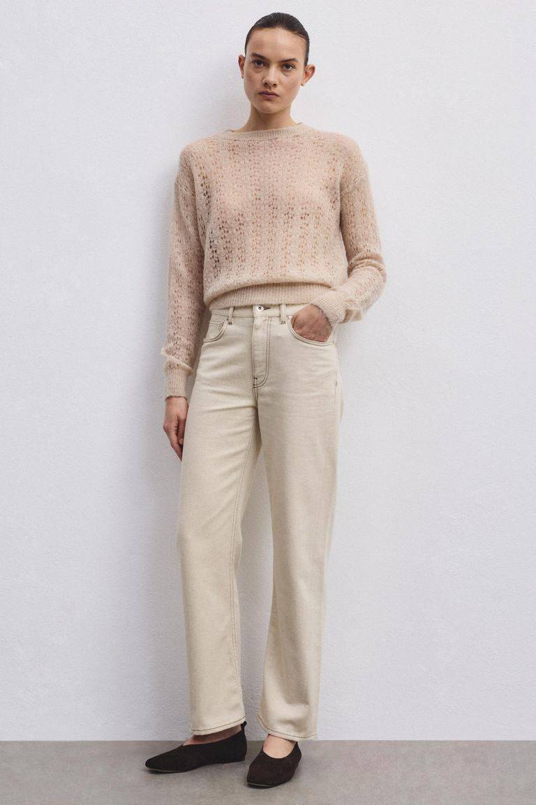 Pomandere Pantalone 5 tasche in bull denim