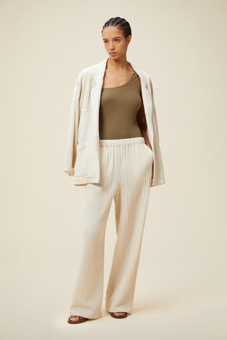 Pomandere Pantalone ampio con elastico in vita