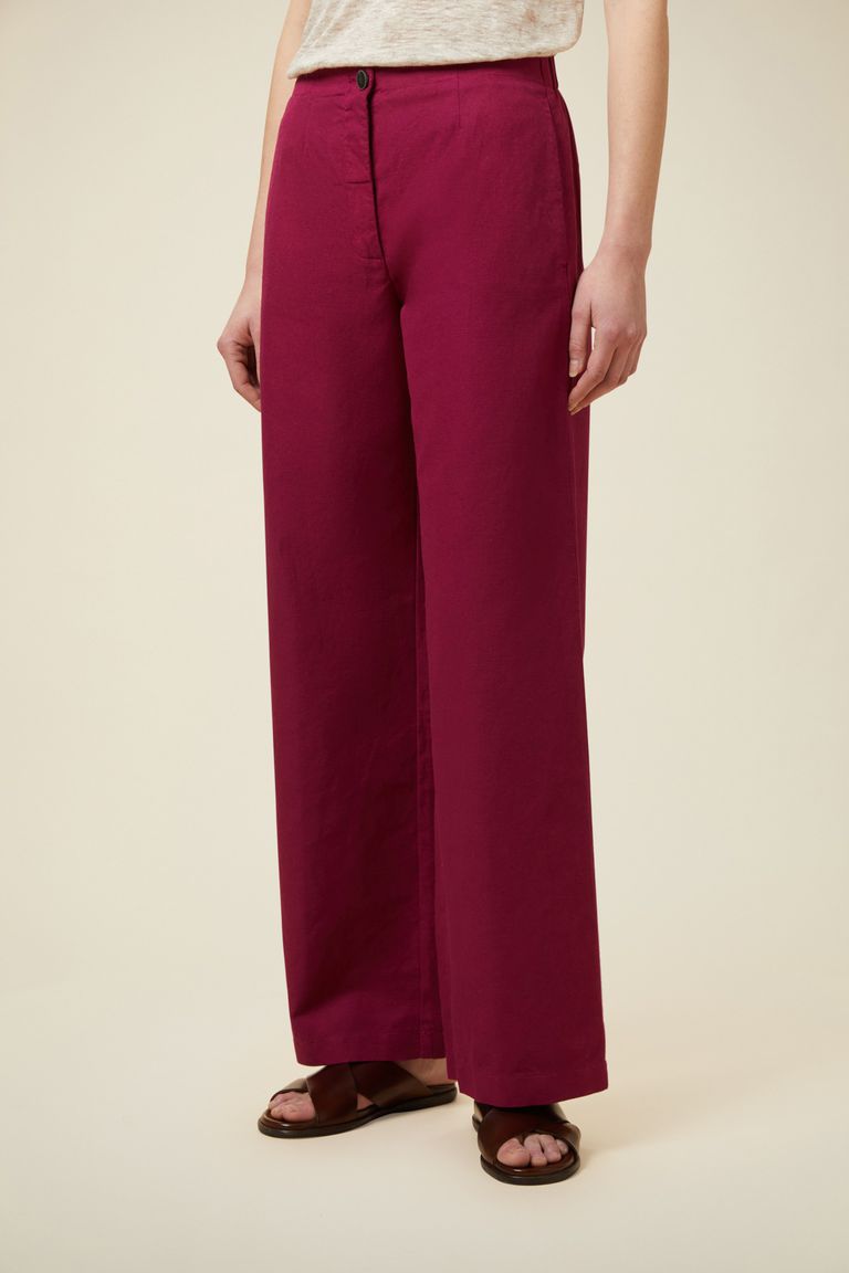 Pomandere Pantalone Con Gamba Leggermente Ampia