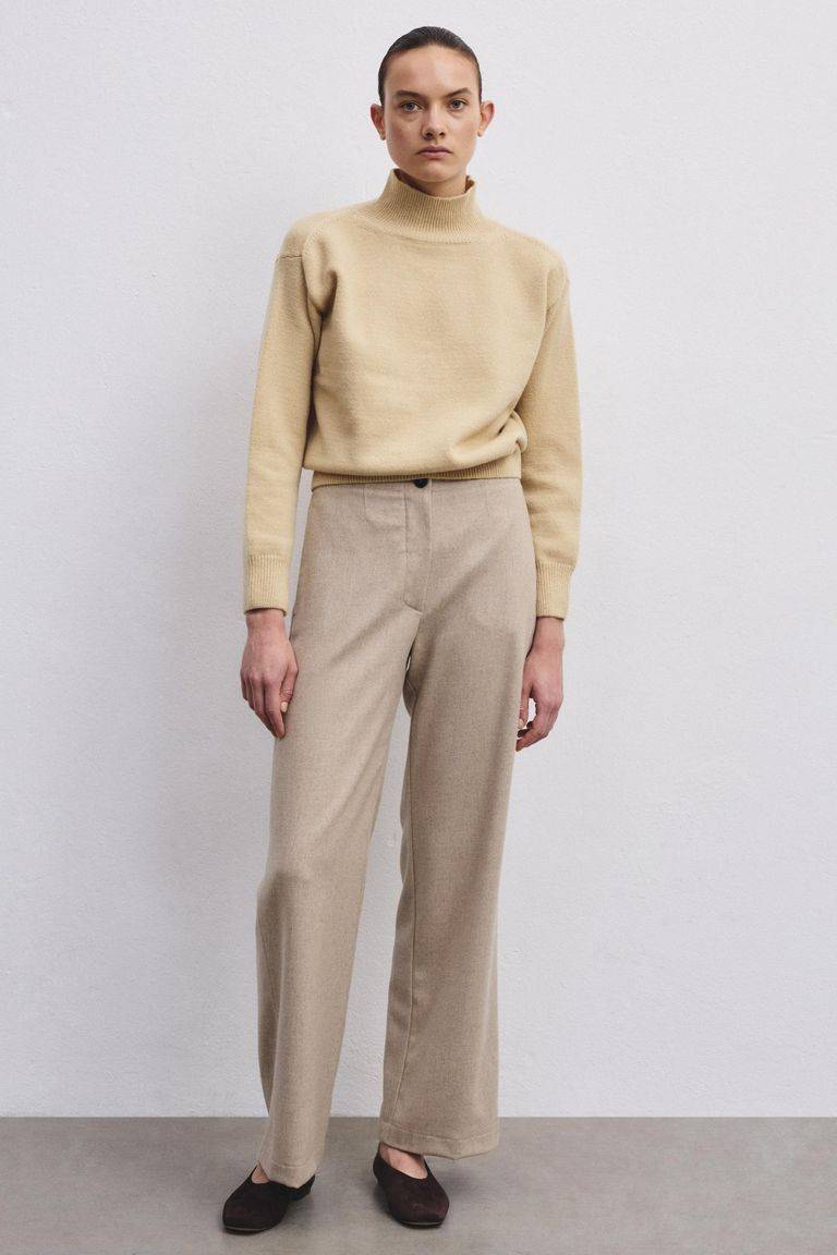 Pomandere Pantalone iconico in flanella misto lana