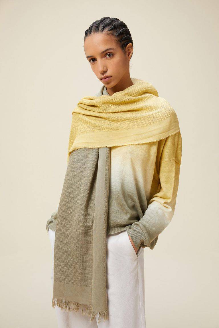 Pomandere Sciarpa Con Tintura Degradè