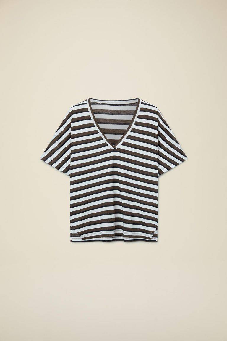Pomandere T-shirt Con Scollo A V
