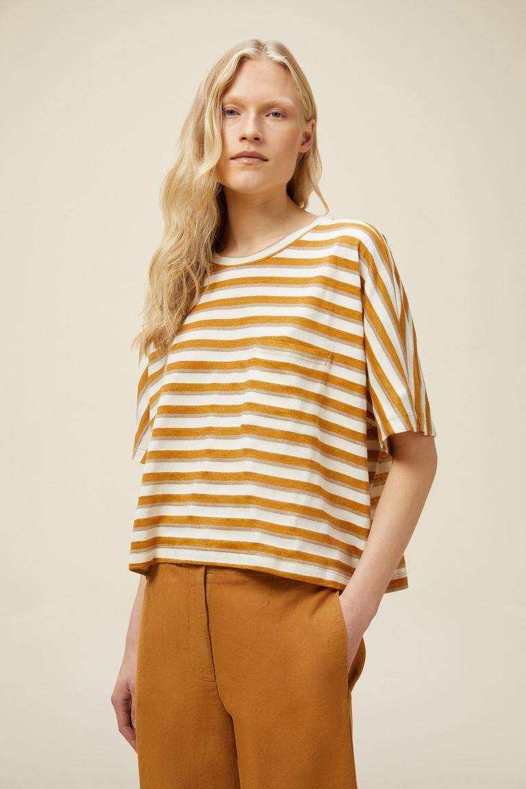 Pomandere T-shirt Con Taschino Sul Petto