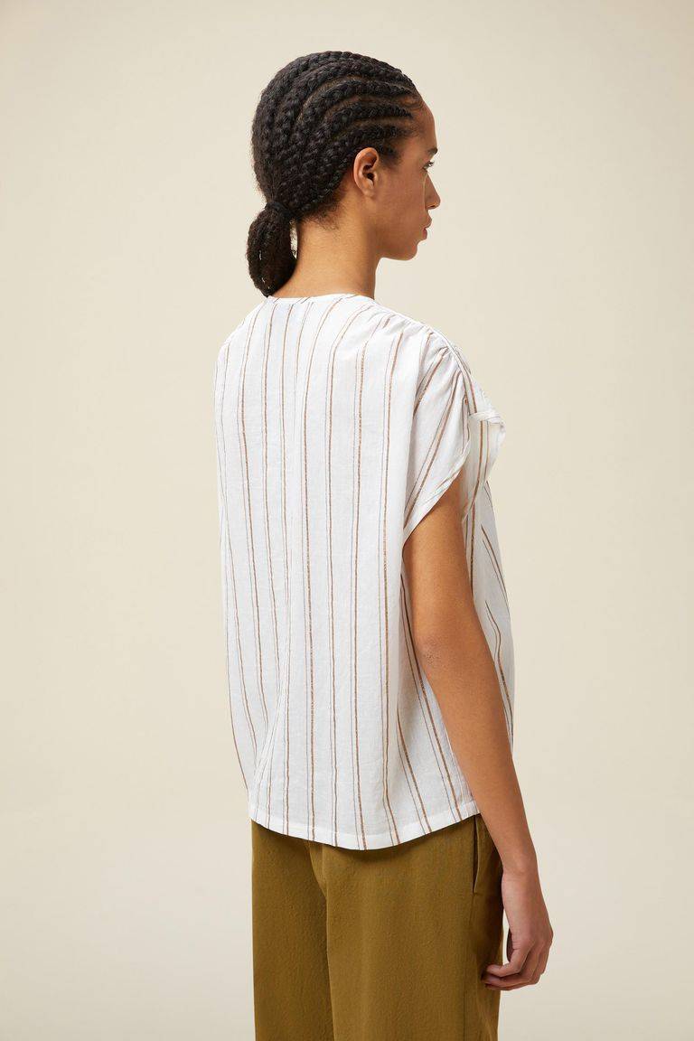 Pomandere Top Rigato Lurex