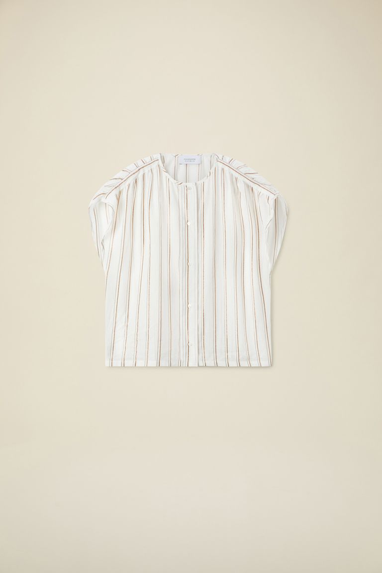 Pomandere Top Rigato Lurex