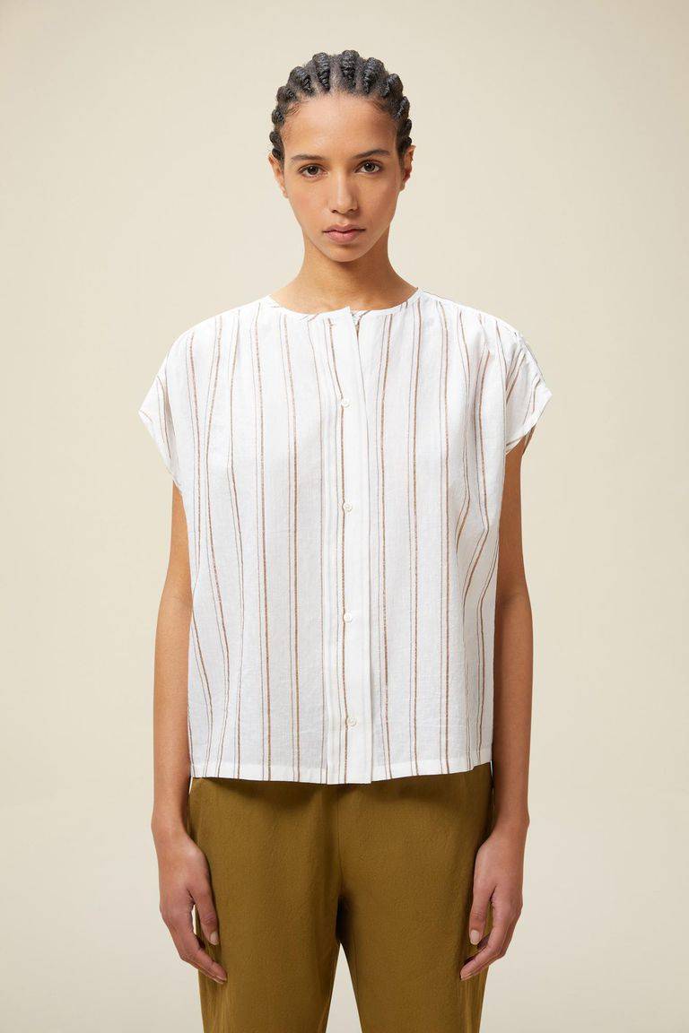 Pomandere Top Rigato Lurex