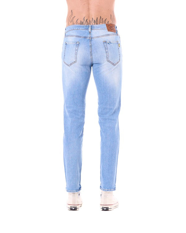 Pop84 Jeans 5 Tasche Modello Torino Lavaggio Chiaro
