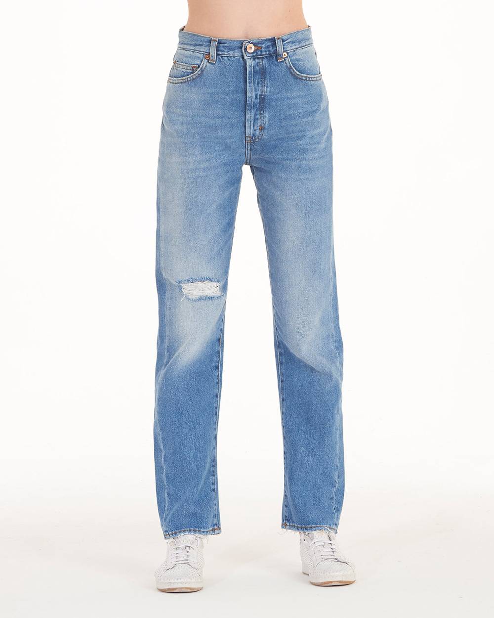 Pop84 Jeans donna boy-friend vita alta modello Marilyn