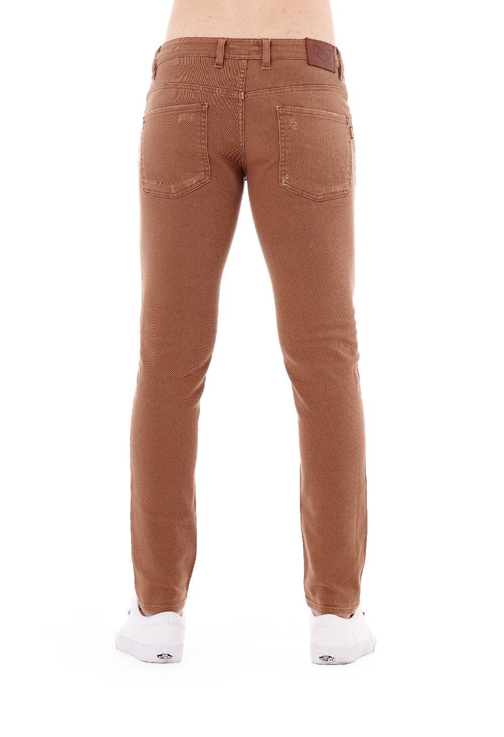 Pop84 Pantalone In Bull Denim Con Rotture Modello Berlino