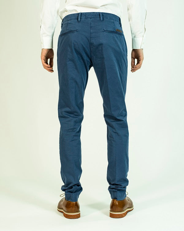 Pop84 Pantalone Slim Fit Modello Milano Con Taschino