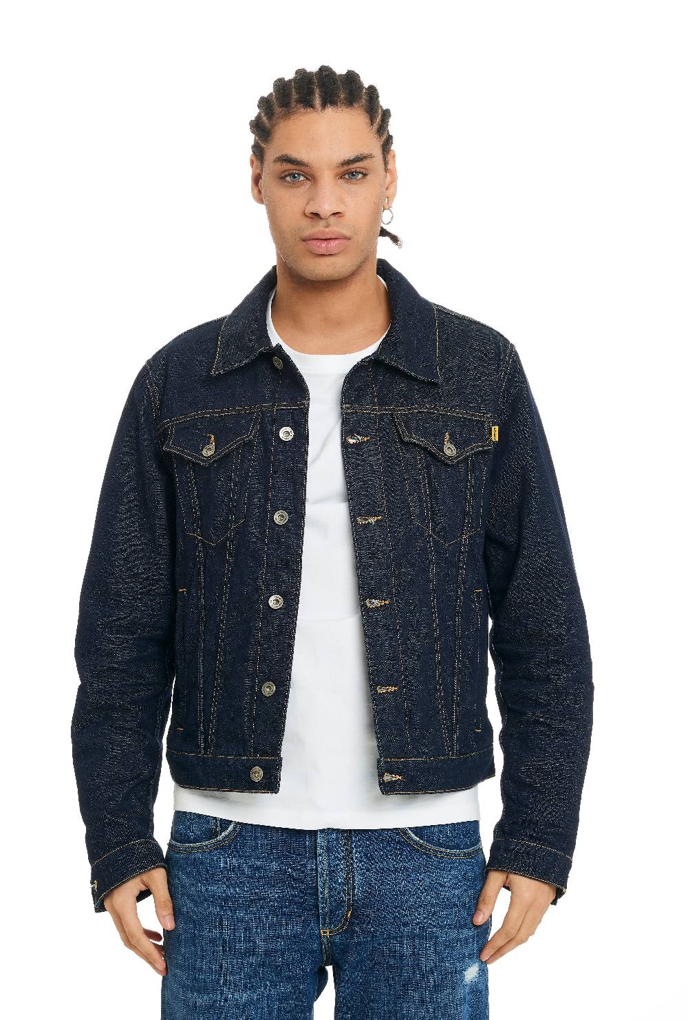 Pop84 Giubbino jeans lavaggio scuro