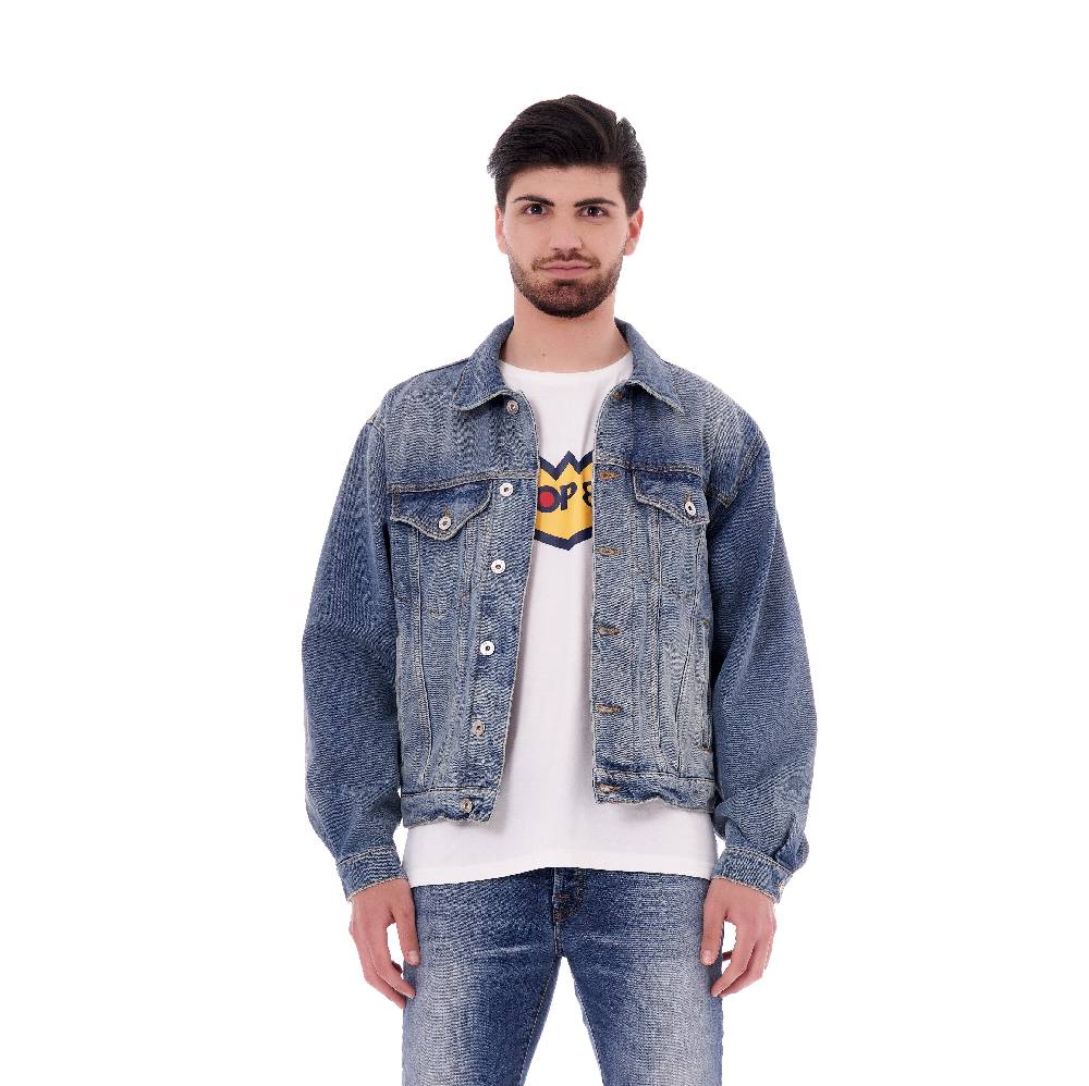 Pop84 Giubbino jeans over fit lavaggio vintage