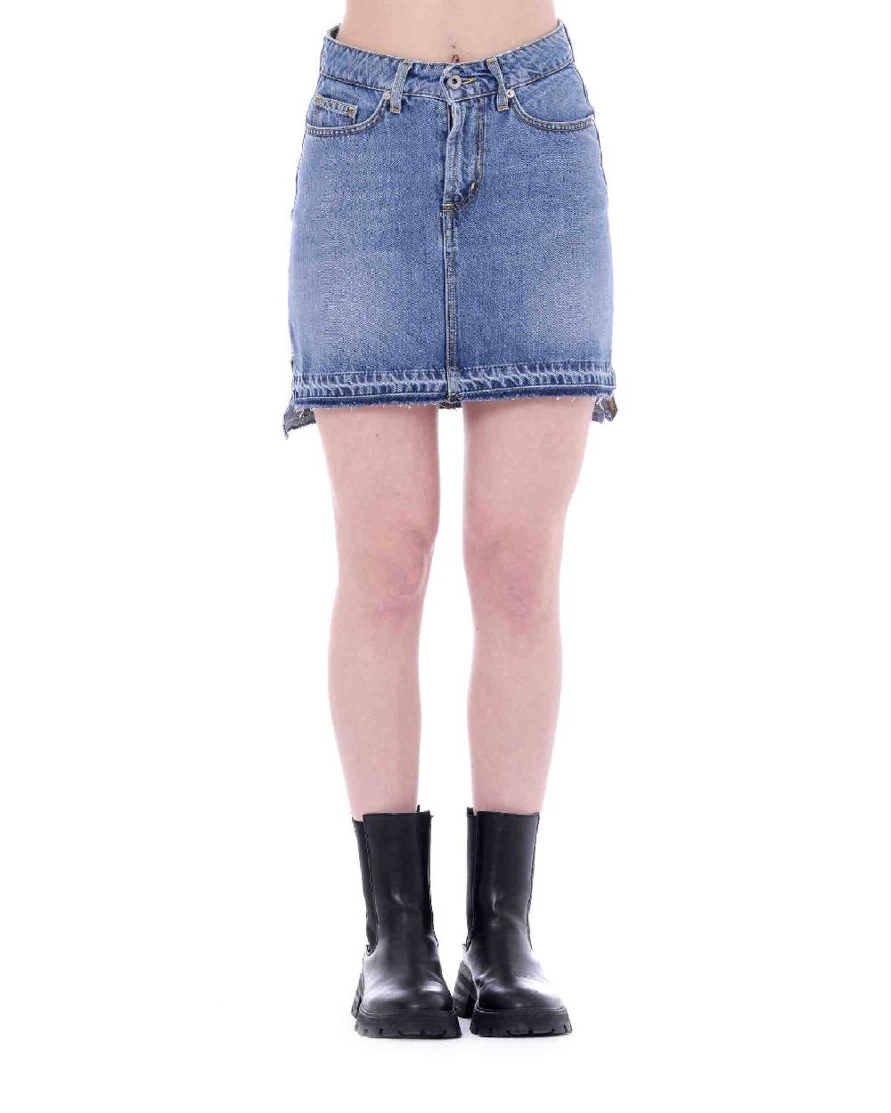 Pop84 Gonna jeans vita alta