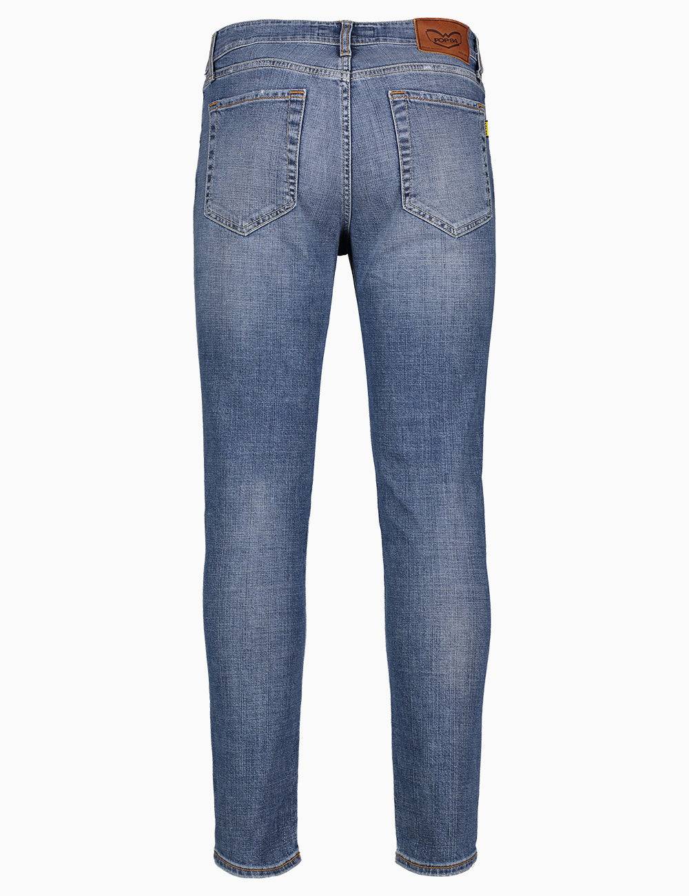 Pop84 Jeans 5 Tasche Slim Fit Modello Capri