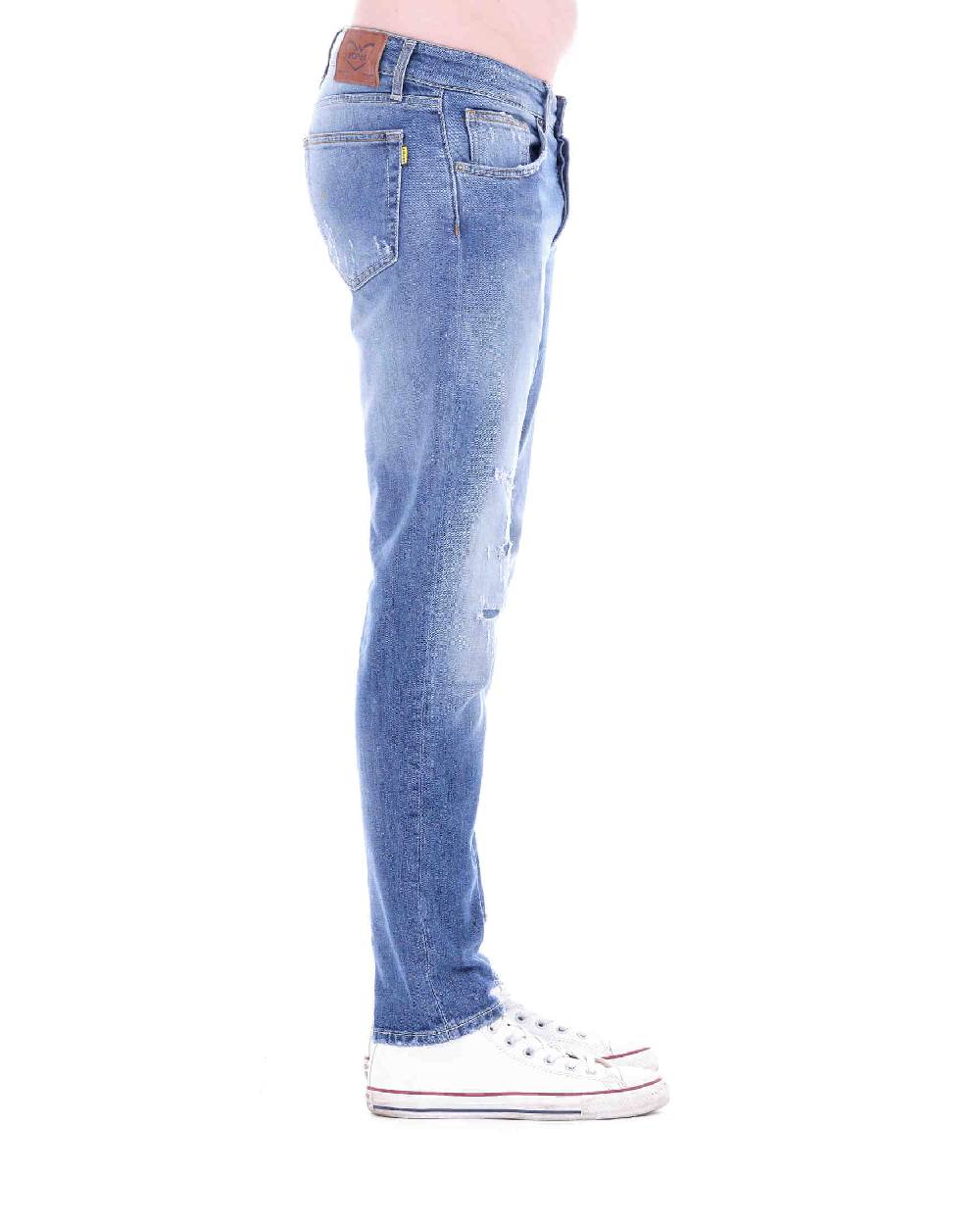 Pop84 Jeans Capri Con Rotture Slim Fit