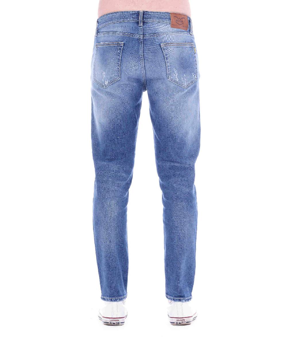 Pop84 Jeans Capri Con Rotture Slim Fit
