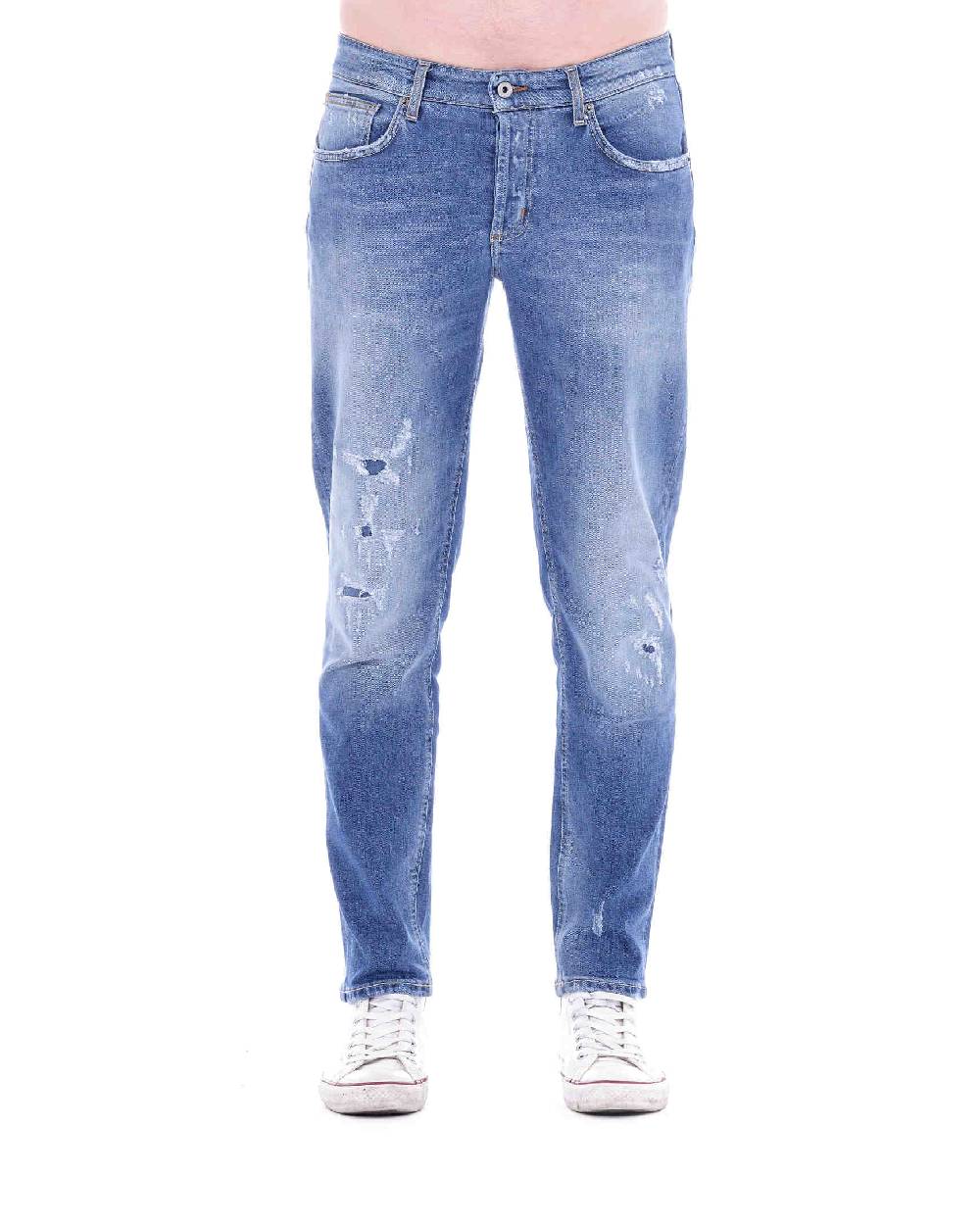 Pop84 Jeans Capri con rotture slim fit