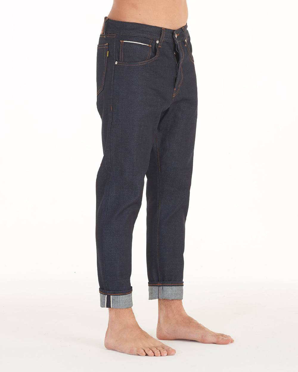 Pop84 Jeans CIMOSATO Non Lavato Tessuto Giapponese