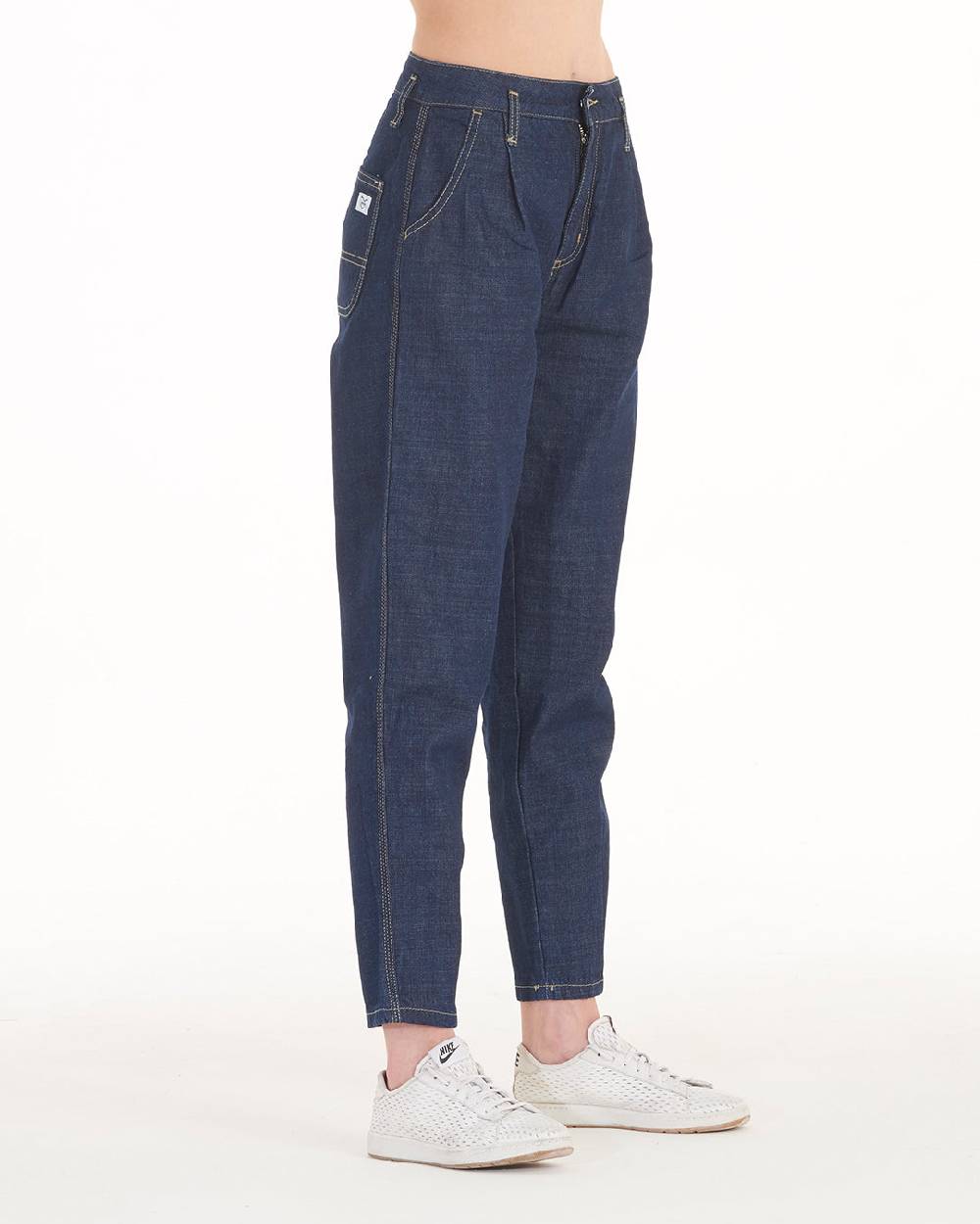 Pop84 Jeans Con Pence Lavaggio Scuro