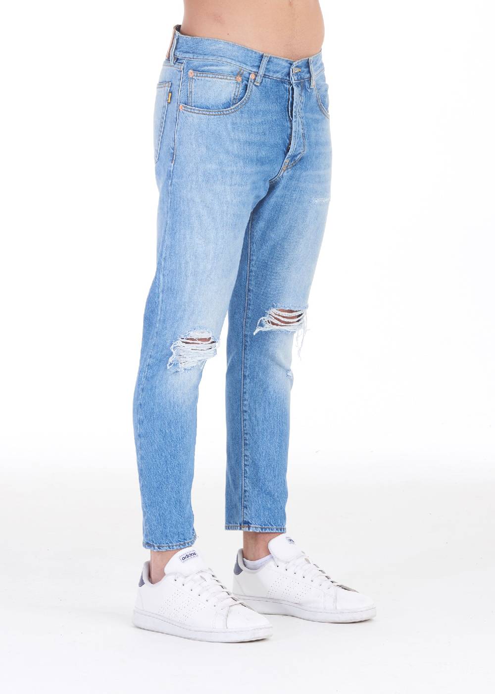 Pop84 Jeans Uomo 5 Tasche Over Fit Modello Andrew