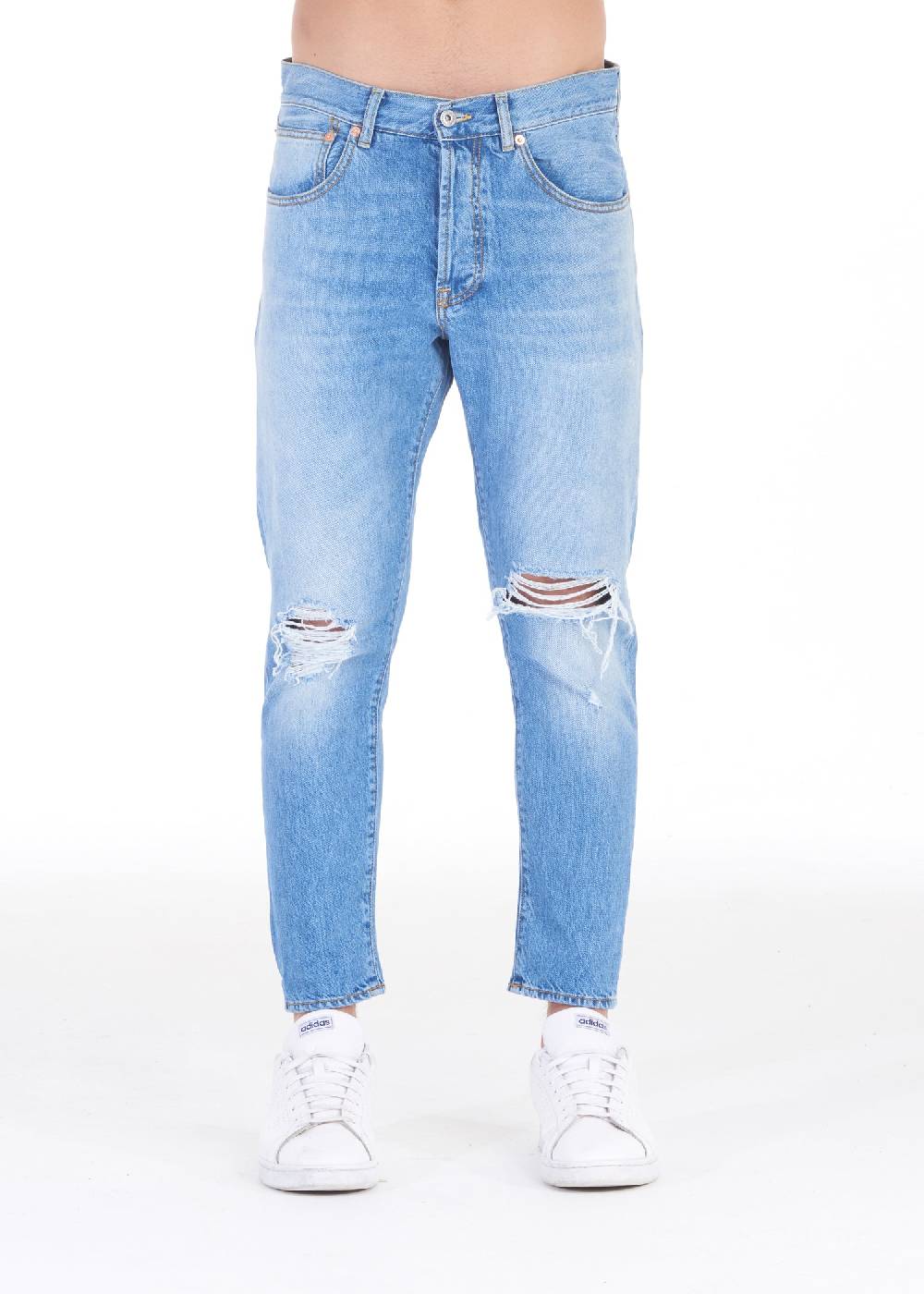 Pop84 Jeans uomo 5 tasche over fit modello Andrew