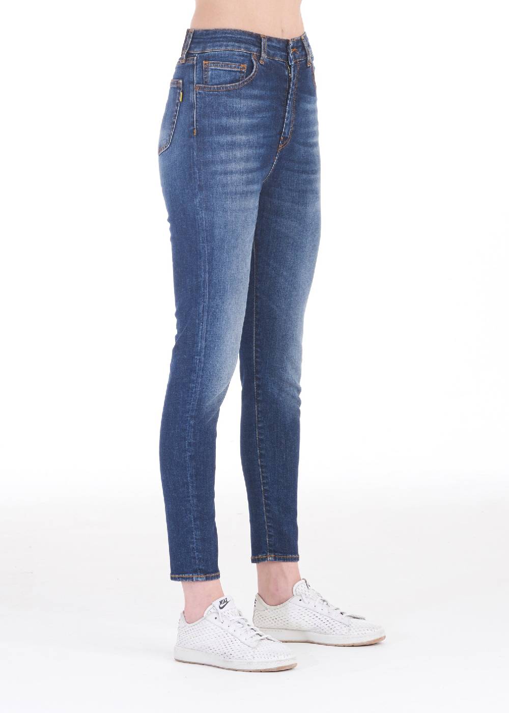 Pop84 Jeans Vita Alta Slim Fit Modello Niky
